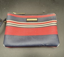 TOMMY HILFIGER NAVY BLUE WHITE RED WALLET CLUTCH POUCH WRISTLET BAG