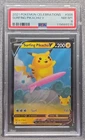 POKEMON CARD SURFING PIKACHU V ULTRA RARE 8 SWSH CELEBRATIONS #8 GRADED PSA 8