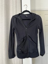 Nike Dri-FIT Full Zip Hoodie Women  s XS Black Training Jacket Sweatshirt