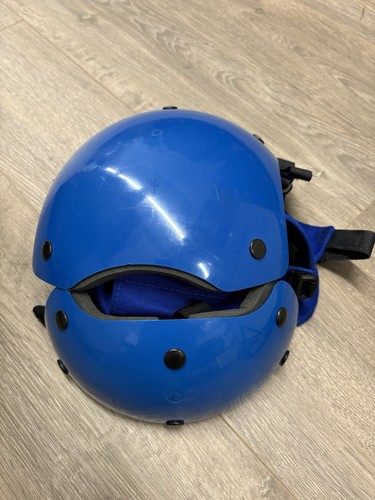 Royal Navy Issue Flightdeck Crewman's MK7 Helmet Blue Sizes 2, 3 & 4 - Picture 10 of 10