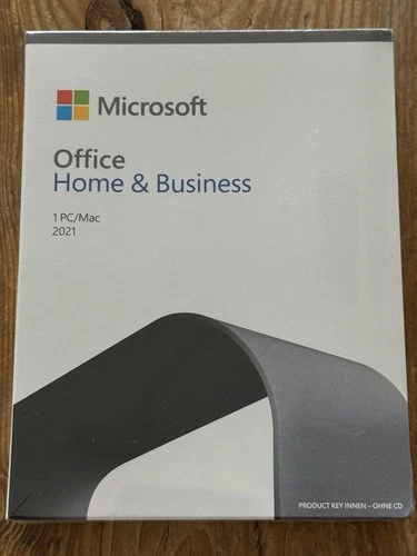 Office Home and Business 2021 PKC, DE, Vollversion mit MwSt-Rechnung. T5D-03523
