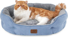 Dog Beds for Small Dogs - round Cat Beds for Indoor Cats, Washable Pet Bed for P
