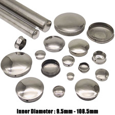 Round Stainless Tube End Cap Caps For Tubing Pipe Inserts Bungs Blanking Plugs