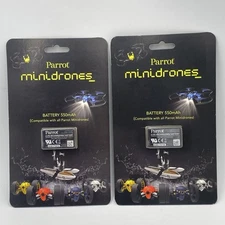 NEW Parrot Battery Mini Drones 550mAh Li-Po Rechargeable 3.7V LOT OF 2