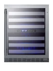 Summit ALWC532C 24"W 46 Bottle Capacity - Stainless Steel