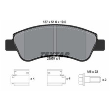 Satz Bremsbeläge Bremsklötze vorne für Peugeot 207 WA SW WK 207+ 24397438