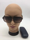 Tom Ford Full Rim Tortoise Trendy Sunglasses 60-11-143 Grey Lenses