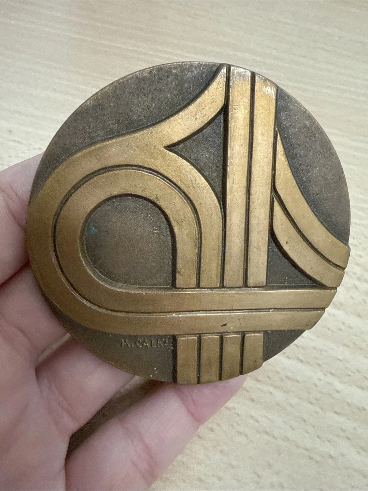Médaille Société D’économie Mixte D’autoroute Du Nord De La France Bronze 1970