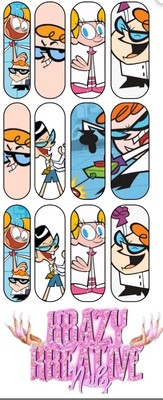 Dexter's Laboratory Nail Decals