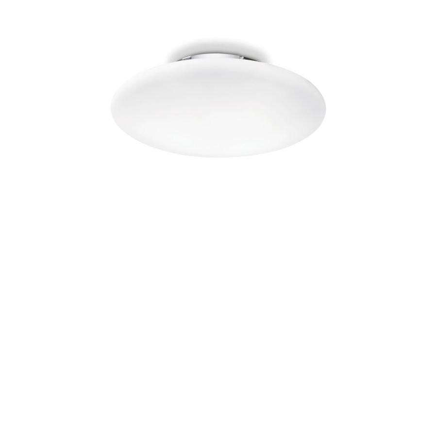 Ideal Lux SMARTIES PL1 D33 Lampada Soffitto Vetro Soffiato Opale E27