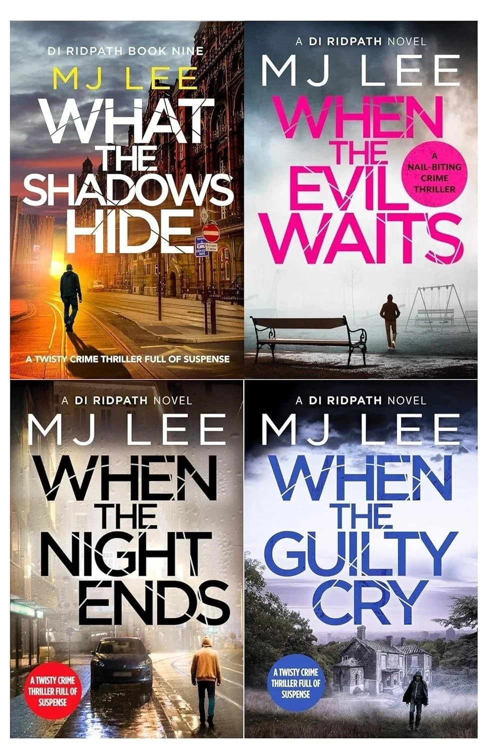M J Lee DI Ridpath Collection 4 Books Set When the Night Ends,When the Guilty Cr