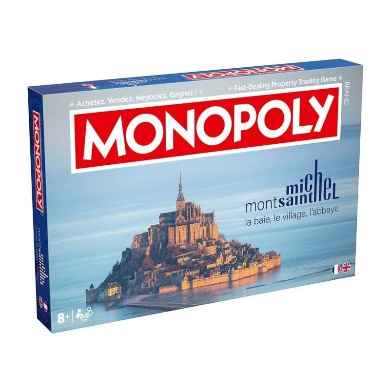 MONOPOLY Mont Saint Michel jeu de société Winning Moves pour soirées en famille