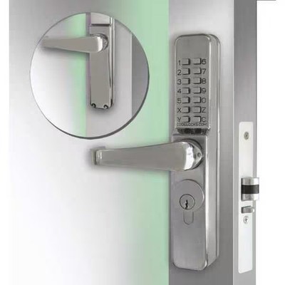 Codelocks Mechanical Lockset,Stainless Steel,Lever CL460-SS Codelocks CL460-SS