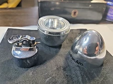 PAN AM Airlines Table Lighter "Weeble Wobble" egg-shaped base Made in Japan VTG!