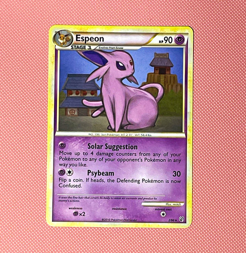 Espeon 002/090 HGSS Undaunted Deck Exclusives Rare