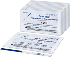 20 x 10mIU/ml Highly Sensitive Wide Width Pregnancy Test Strips (6 days earlier)