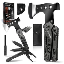 Camping Essentials 16 in 1 Multitool Camping Gear Gifts for Men Dad Multi Too...
