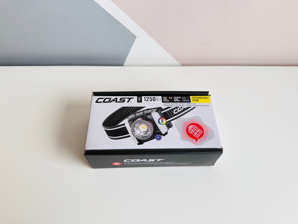 NEW* Coast FL98R Rechargeable LED Headlamp Light + Voice Control