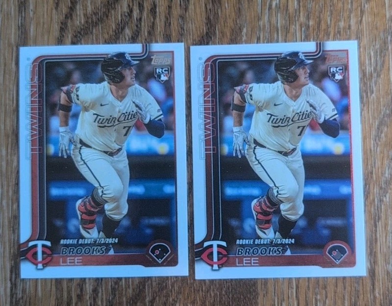 2025 Topps Brooks Lee Rookie Debut Lot X2 Twins