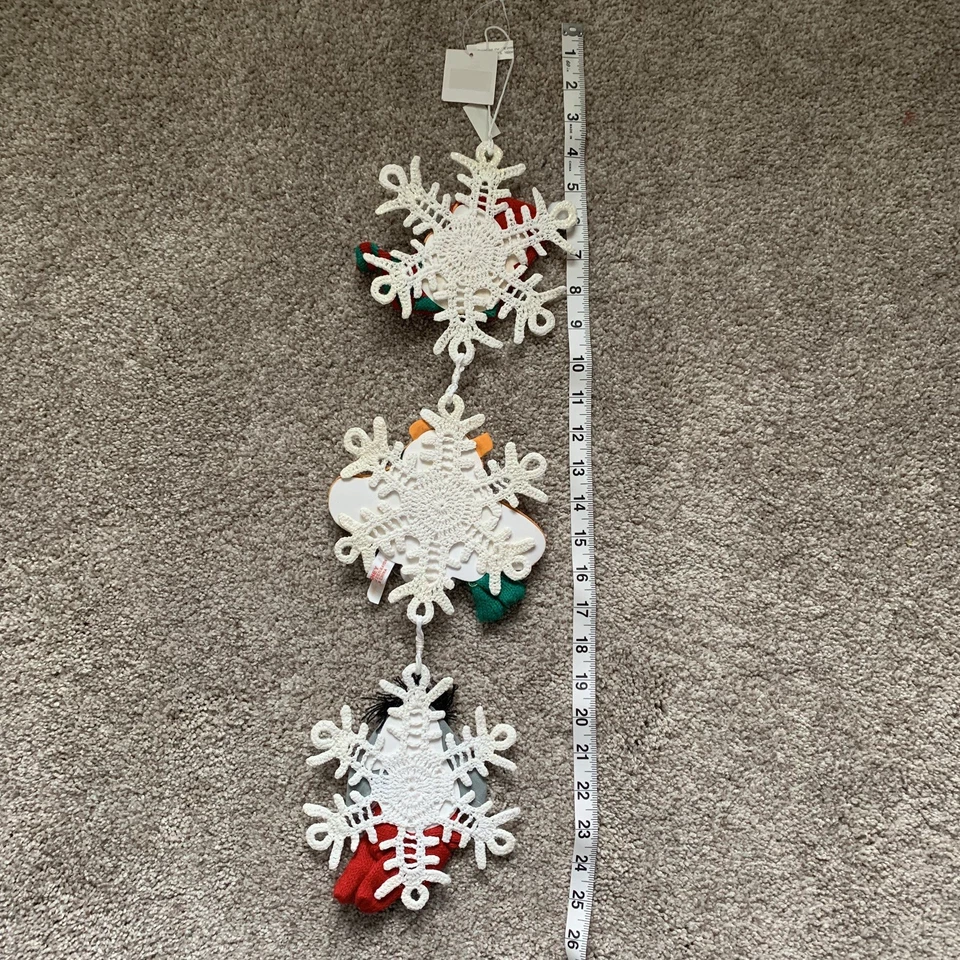 Новый с Ярлыками винтажный Disney вися снежинка Eeyore Tigger Винни-Пух праздник Doily - Изображение 2 из 4