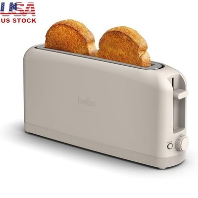 2-Slice Toaster Extra Wide Slot Custom Shade High Lift Removable Crumb Tray New
