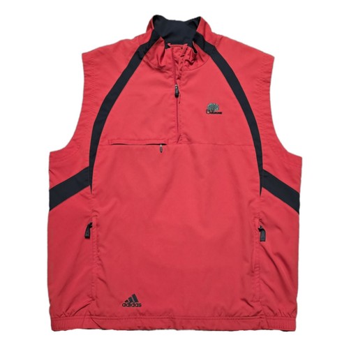 Adidas Golf Climproof Mens L Lightweight 1/2 Zip Sleeveless Windbreaker Vest
