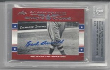 2011 LEAF SPORTS ICON. EARL AVERILL & RALPH KINER. DOUBLE SIDED AUTOGRAPHS. 2/4