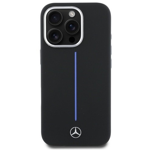 Coque Mercedes en Silicone Rigide pour Apple iPhone 16 Pro 6.3 - noir - Imagen 3 de 4