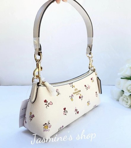 Neu mit Etikett Coach Charlotte Schultertasche aus charakteristischem Canvas CX580/CX581 - Bild 20 von 26