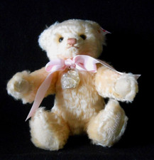 STEIFF 664809 RARE DANBURY MINT PRINCESS CHARLOTTE ROYAL BABY MOHAIR BEAR - NWB