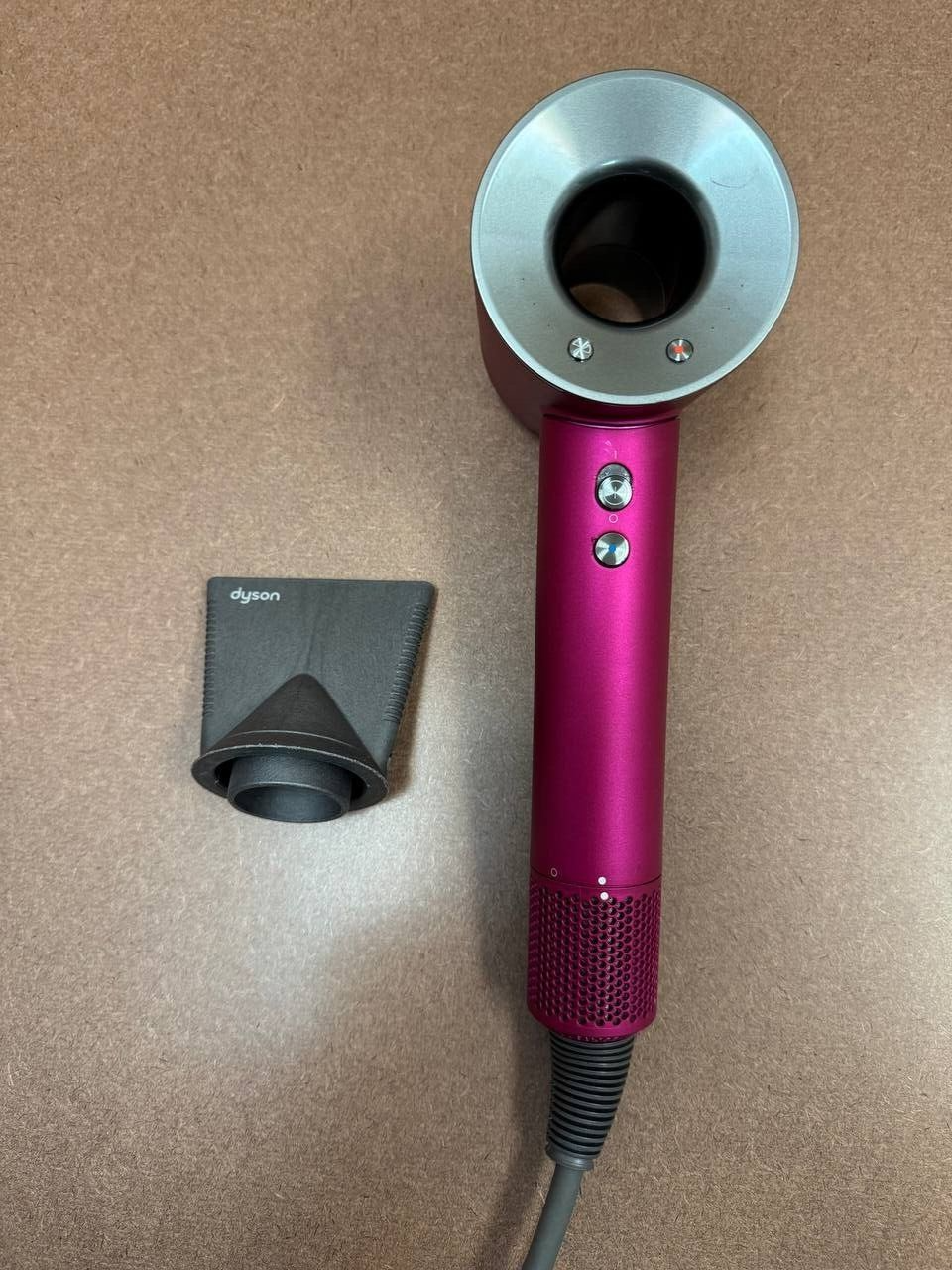 Dyson Supersonic HD07 Hair Dryer – V9 Motor – Genuine Silver Fuchsia – Fast Styling