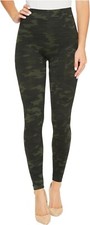 SPANX Seamless Leggings for Women Tummy Control Camo Green Size Large NEW