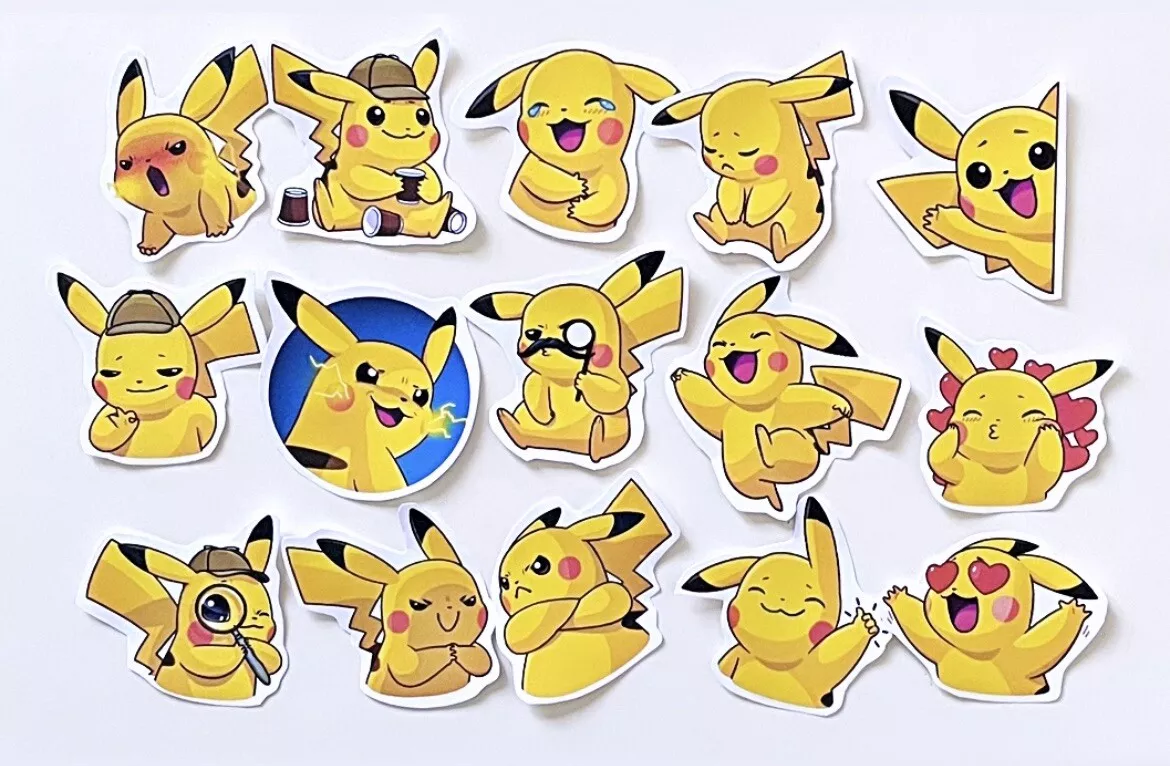 Detective Pikachu Stickers Pokemon Stickers