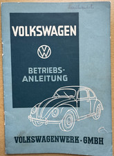 Volkswagen VW Betriebsanleitung Brezel, Käfer, Typ 1 KdF September 1949, Rarität