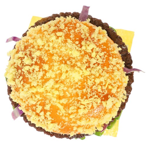 5 Stück künstliche PU realistische Burger Figur Fake Food Brot Modell - 第 4/12 張圖片