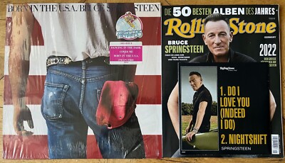 Bruce Springsteen Born In The U.S.A. LP 1985 NOCH IN SHRINK Rolling Stone+Single