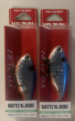 2 Packs Yo Zuri Rattl n Vibe 2.5  R1160-BT