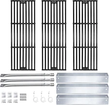 Grill Heat Plates Burner Tubes Grid Grates Replacement Parts Kit for Chargriller