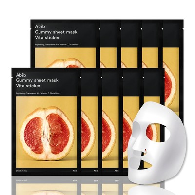 Abib Gummy Sheet Mask 10 Sheets Vita Vitalizing