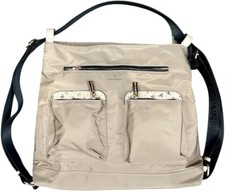 NAJ-OLEARI Borsa Zaino Donna Multitasche in Tessuto, 31x36x9,5 cm (Tortora)