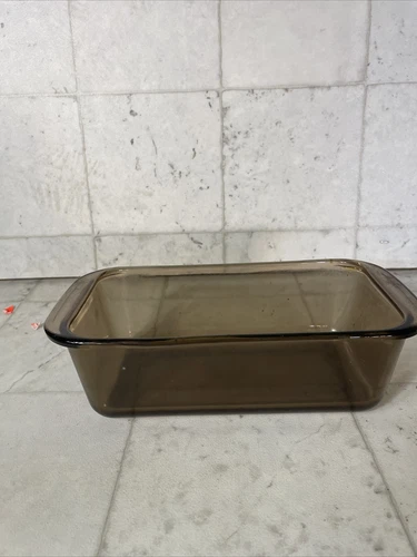 Vintage Pyrex Corning, N.Y. 213 Amber Glass Bread Meat Loaf Baking Pan 22x11x6cm