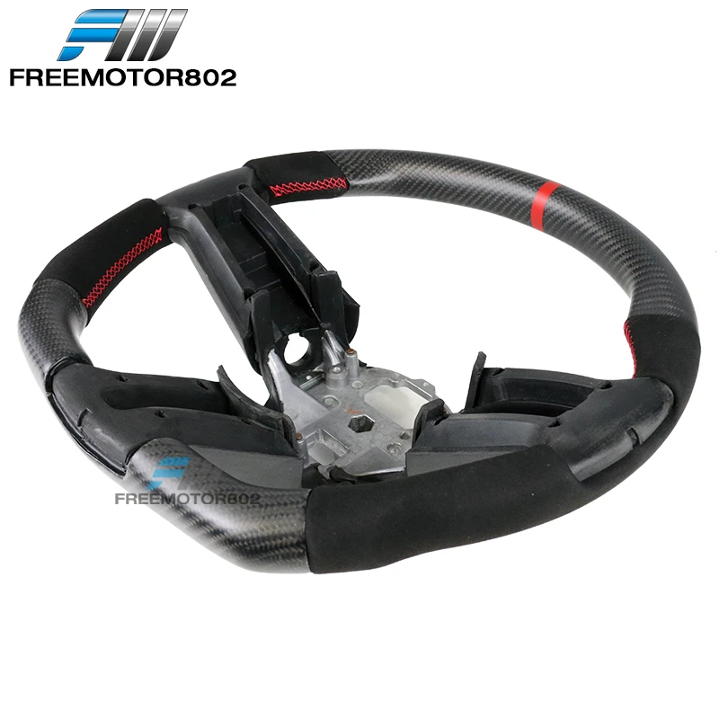 Se adapta a volante mate CF&Alcantara 10-14 con puntada roja e indicador Foto 4 de 4