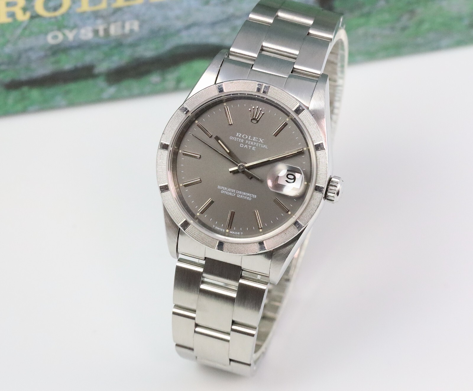 Bild 7 - Rolex Oyster Perpetual Date 34mm Automatik 15200 Grey Dial Dif20387 AVS18036 X