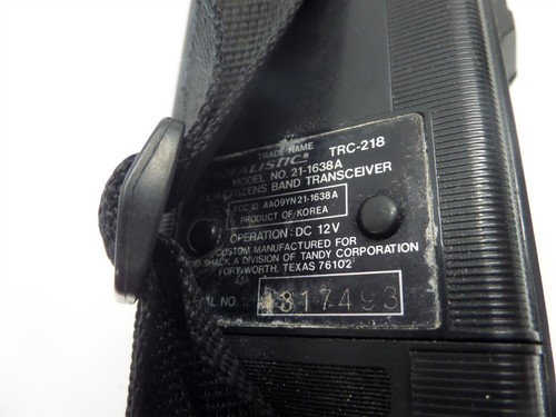 Walkie-talkie realista TRC-218 2 vatios 3 canales banda ciudadana - Imagen 8 de 11