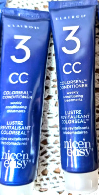 LOT Of 2 Clairol Nice N Easy ColorSeal Weekly Conditioning TREATMENTS 3 CC NEW