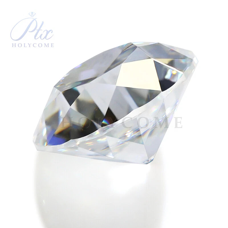 OEC Moissanite Round VVS Old European Cut White D Color Loose Gemstone 4 Jewelry - Image 3 of 4