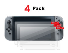 4x For Nintendo Switch Tempered Glass HD Clear Anti-Scratch Screen Protector