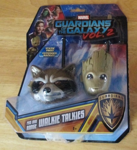 Marvel Guardians of The Galaxy Vol 2 Groot and Rocket Raccoon Walkie Talkies NEW - Picture 3 of 4