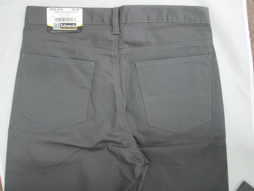 Edwards Herren graue Hose Chino Jeans 30 32 34 36 38 40 42 44 x 28 30 32 34 NEU #36 - Bild 4 von 5