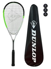 Dunlop Hyper Lite Max Squash Racket, inc Squash Balls & Full Protective Cover